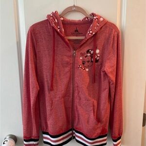 Disney Parks Minnie Mouse lightweight zip up hoodie